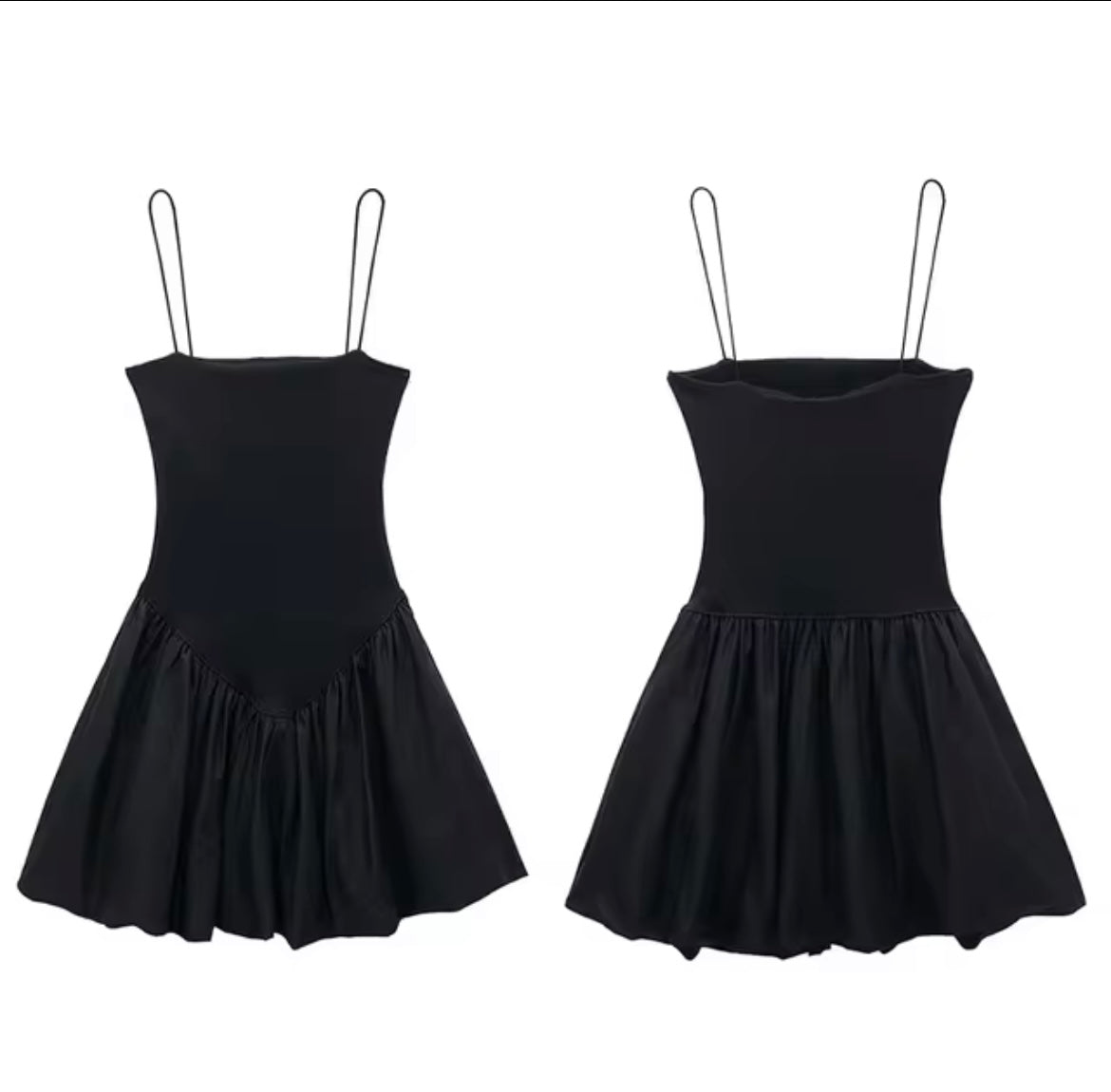 Puffy Dress (NEW) Black large