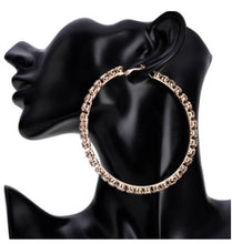 Load image into Gallery viewer, Bling Hoop Earrings
