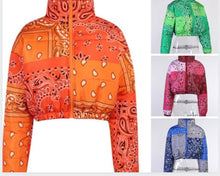 Load image into Gallery viewer, BANDANA BUBBLE  Coat

