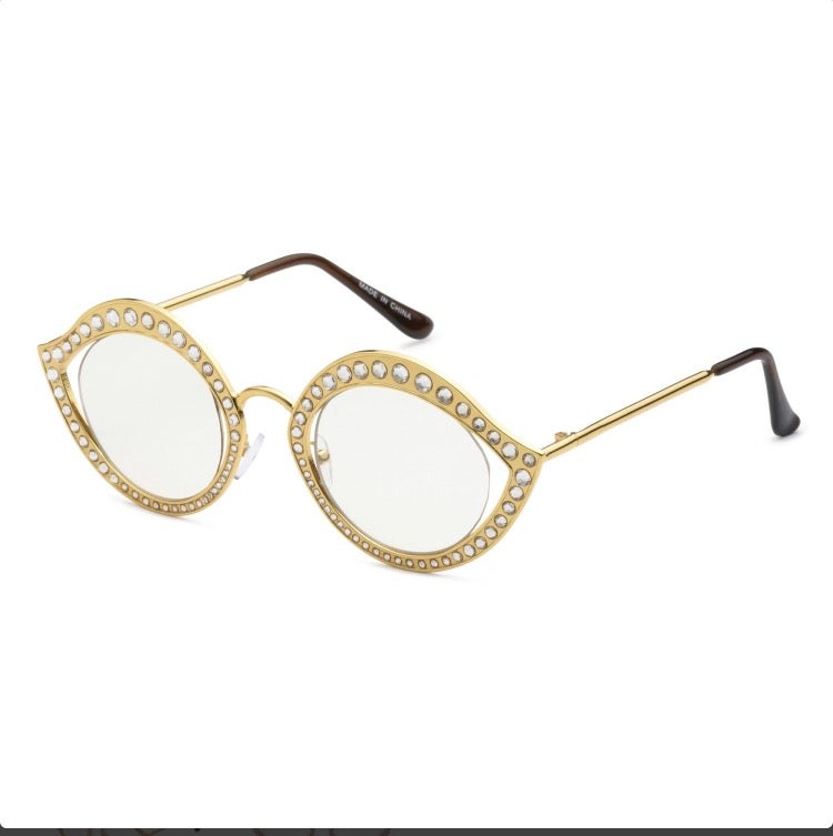 Diamond cat eye sunglasses